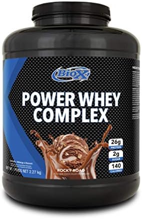 Load image into Gallery viewer, BioX Power Whey Complex Protein 2.27kg (Rockey Road)