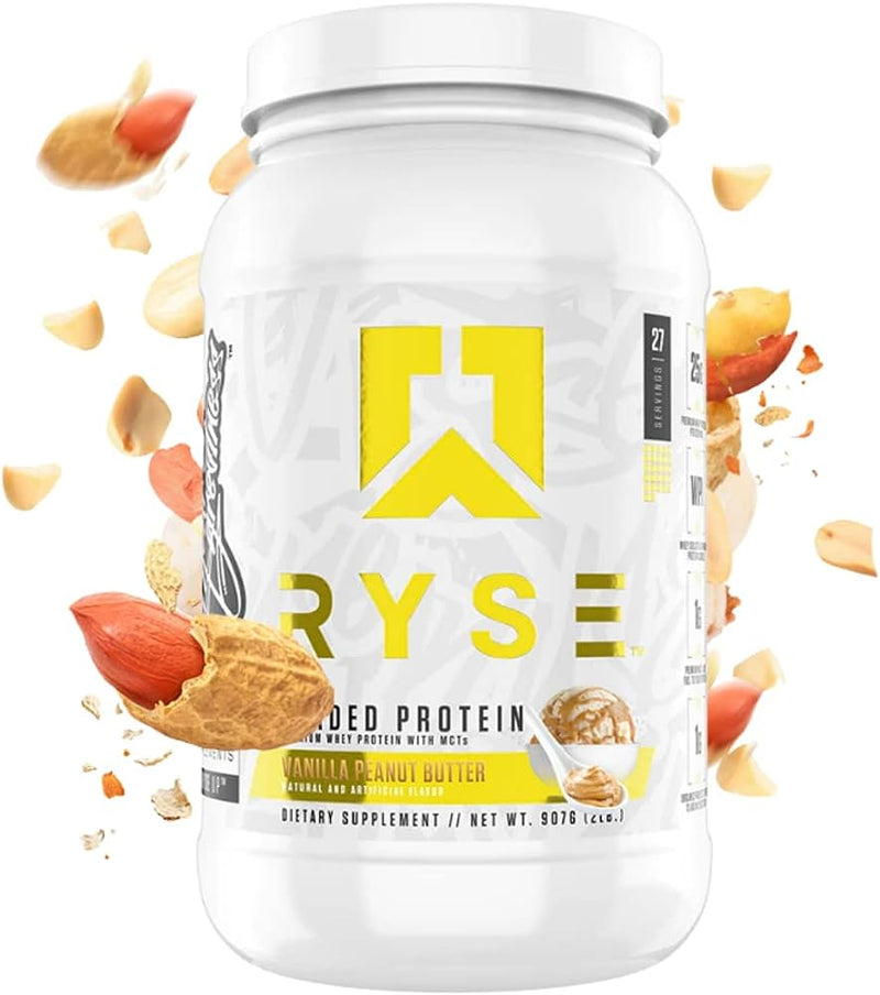 Load image into Gallery viewer, Ryse Vanilla Peanut Butter Loaded Protein 27 Servings