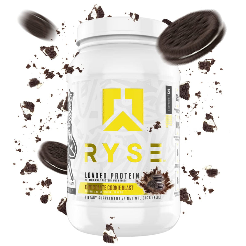 Load image into Gallery viewer, Ryse Chocolate Cookie Blast Loaded Protein 27 Servings