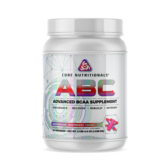 Core Nutritionals ABC Advanced BCAA Supplement 2lbs (Australian Raspberry Chews)