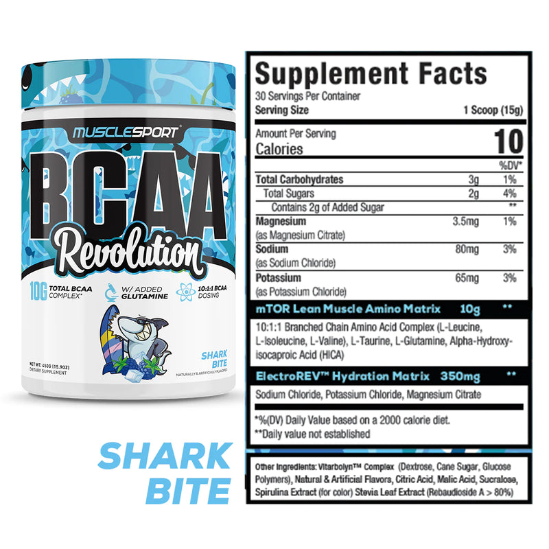 Load image into Gallery viewer, Muscle Sport BCAA Revolution (Shark Bite)