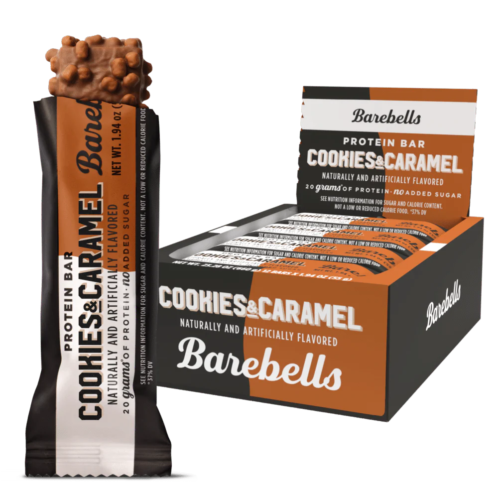 Box of Barebells Protein Bars (Cookies & Caramel)