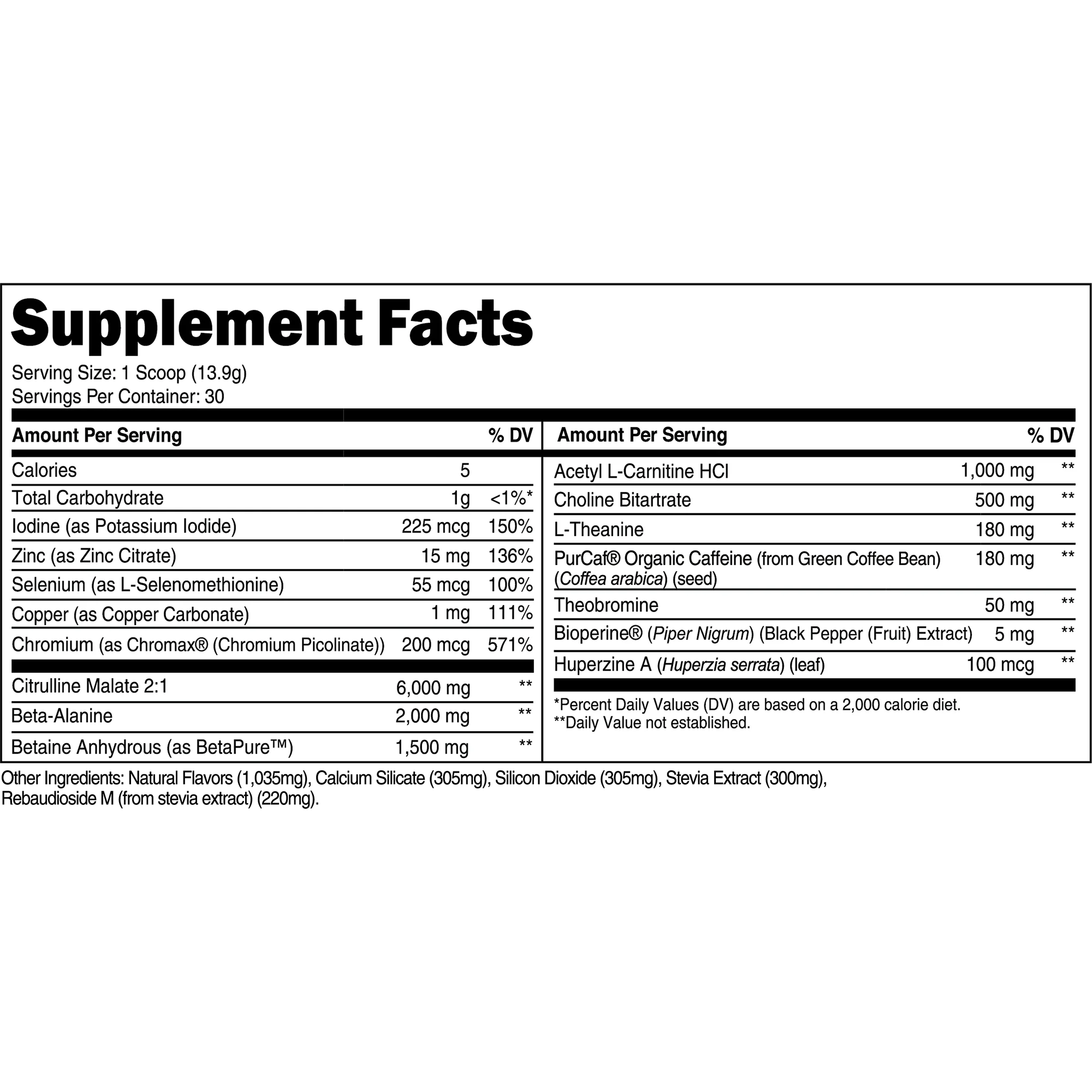 Transparent Labs Lean Pre-Workout (Blue Raspberry)