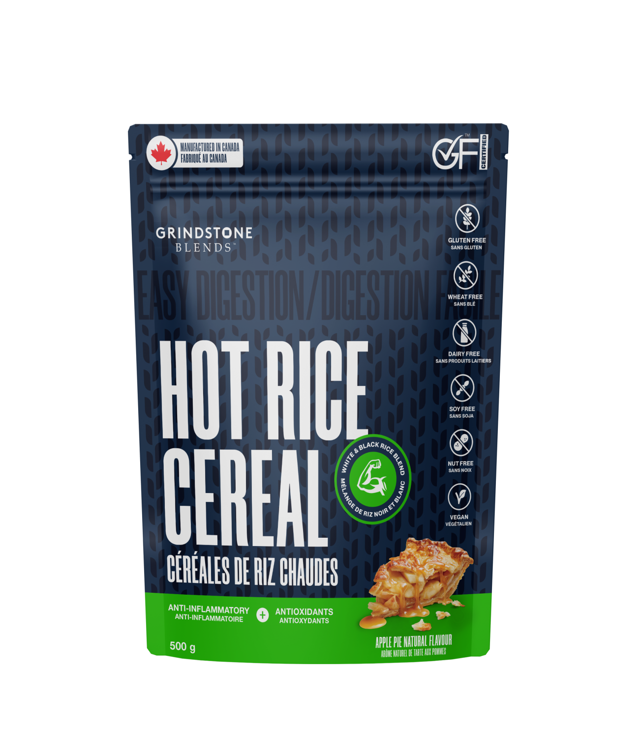 Grindstone Blends Hot Cereal (Blended Black & White Rice Apple Fritter)