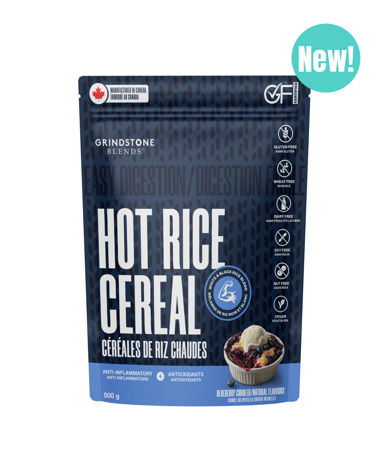 Grindstone Blends Hot Cereal (Blueberry Cobbler)