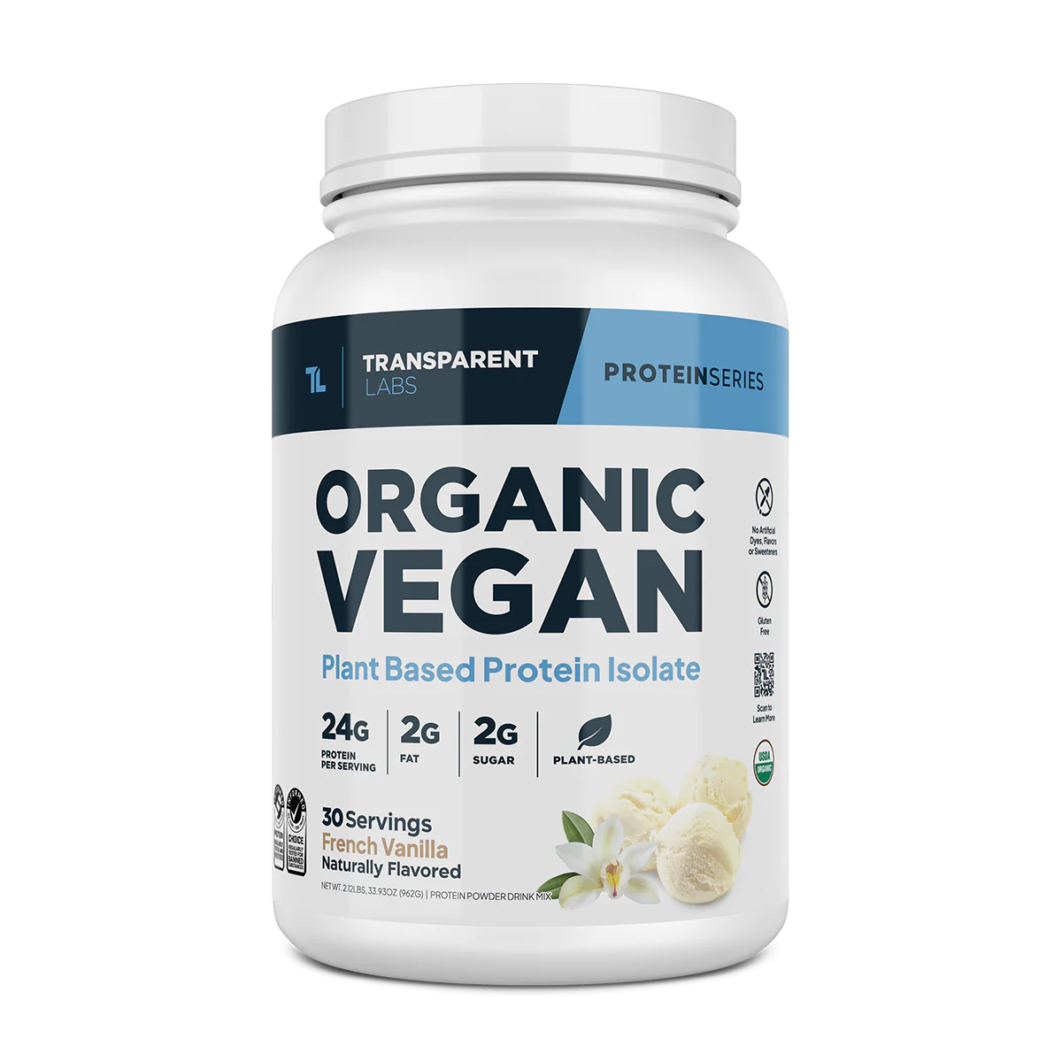 Transparent Labs Organic Vegan 2lbs (Vanilla)