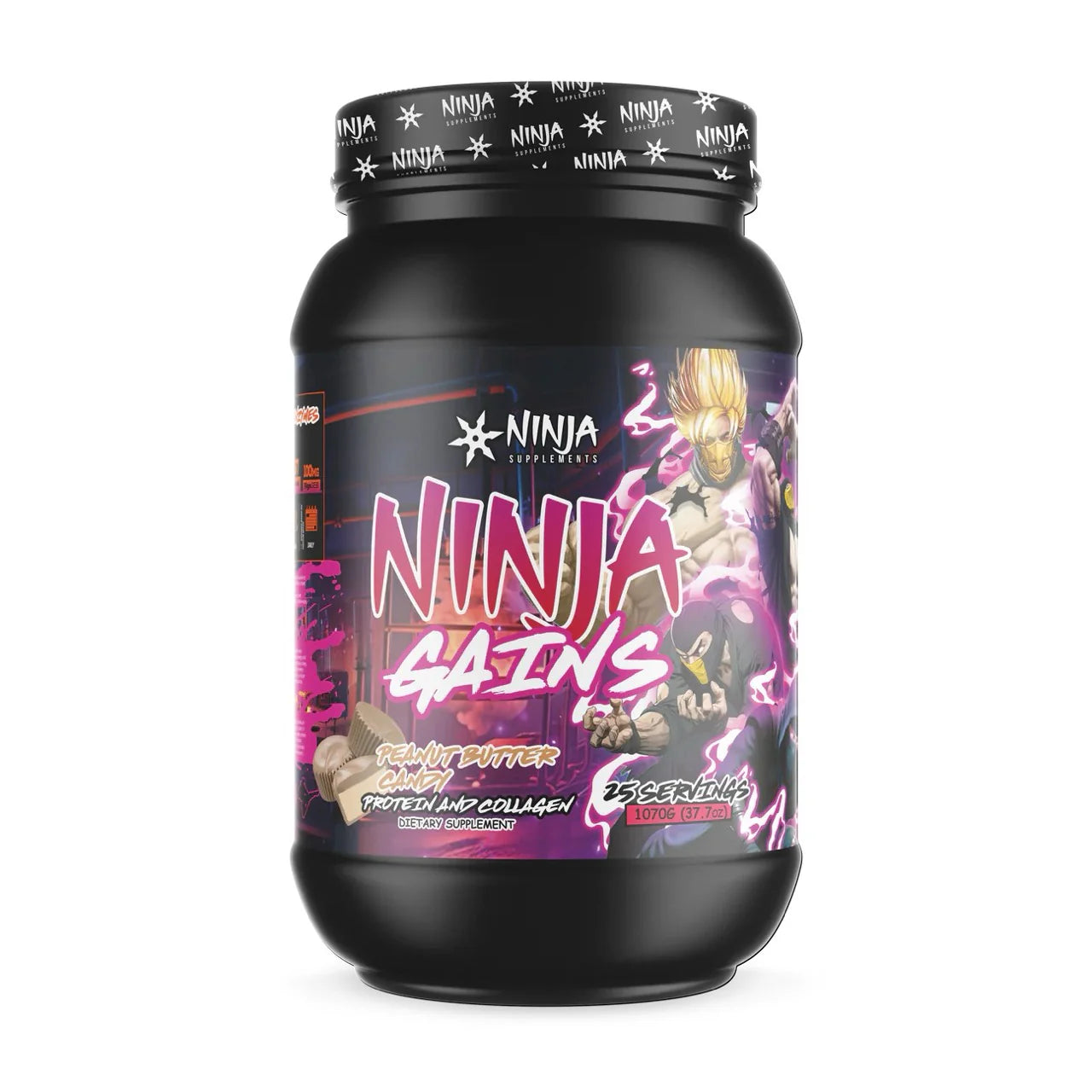 Ninja Gains Protein 25 Servings (Peanut Butter Candy)