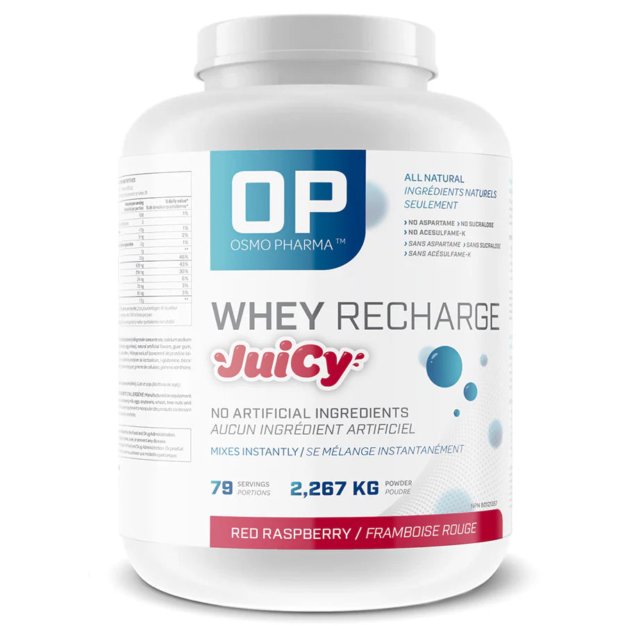 Osmo Pharma Whey Recharge juiCy 5lbs 79 Servings (Red Raspberry)
