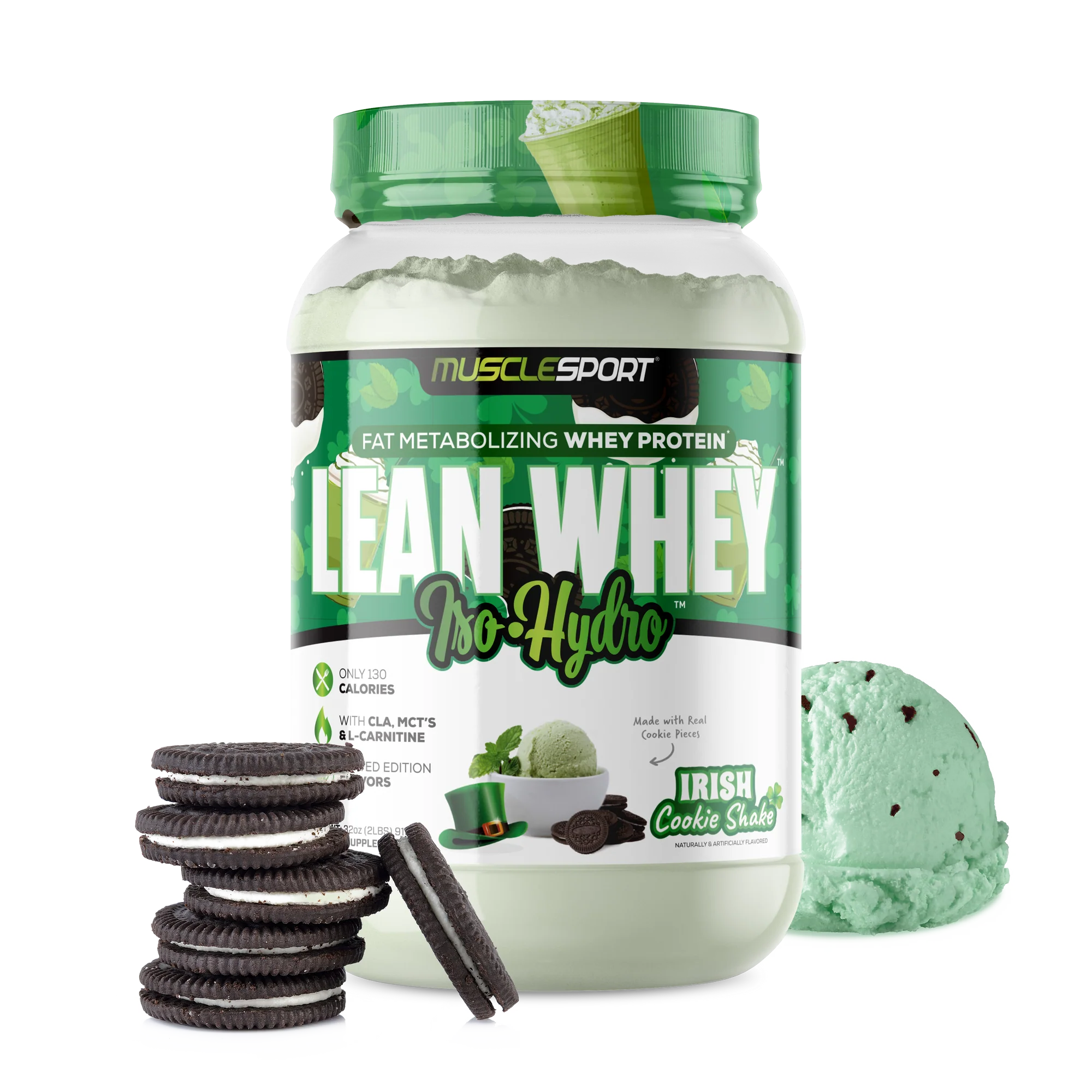 Muscle Sport Lean Whey Iso-Hydro 2lbs (Irish Cookie Shake)