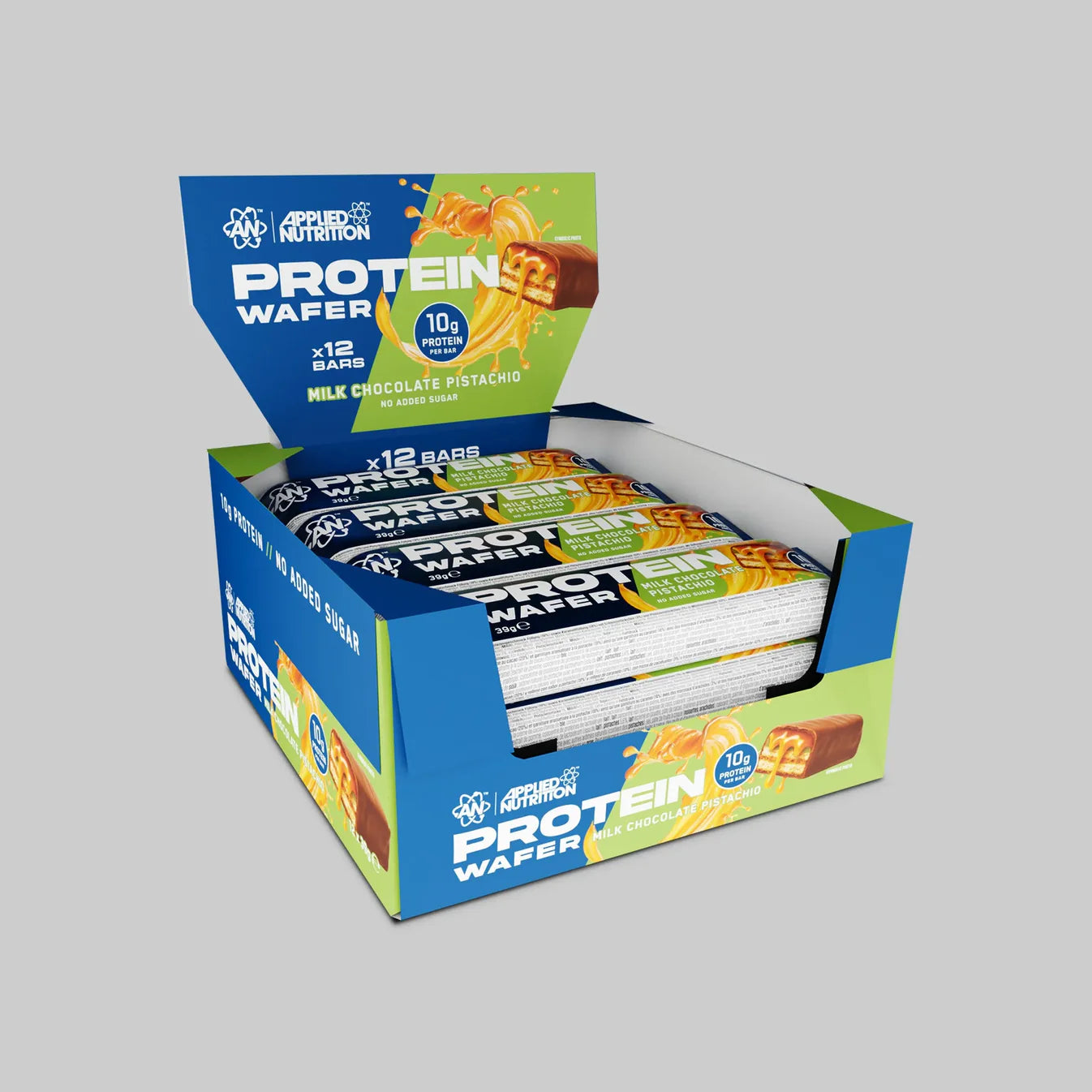 Applied Nutrition Protein Wafers BOX (Milk Chocolate Pistachio)