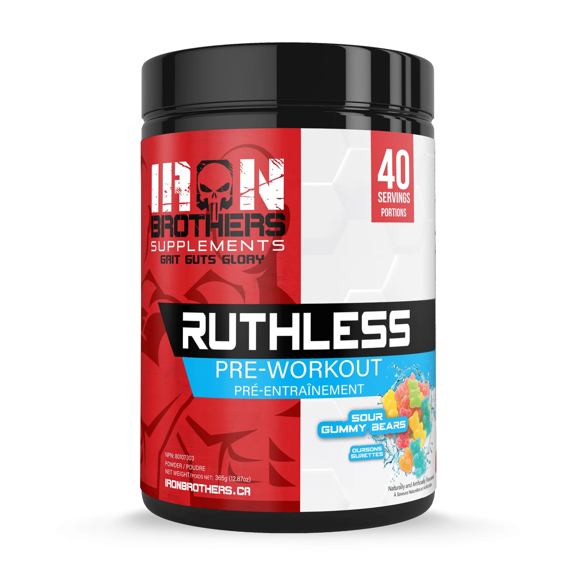 Iron Brothers Ruthless Pre-Workout (Sour Gummy Bears)