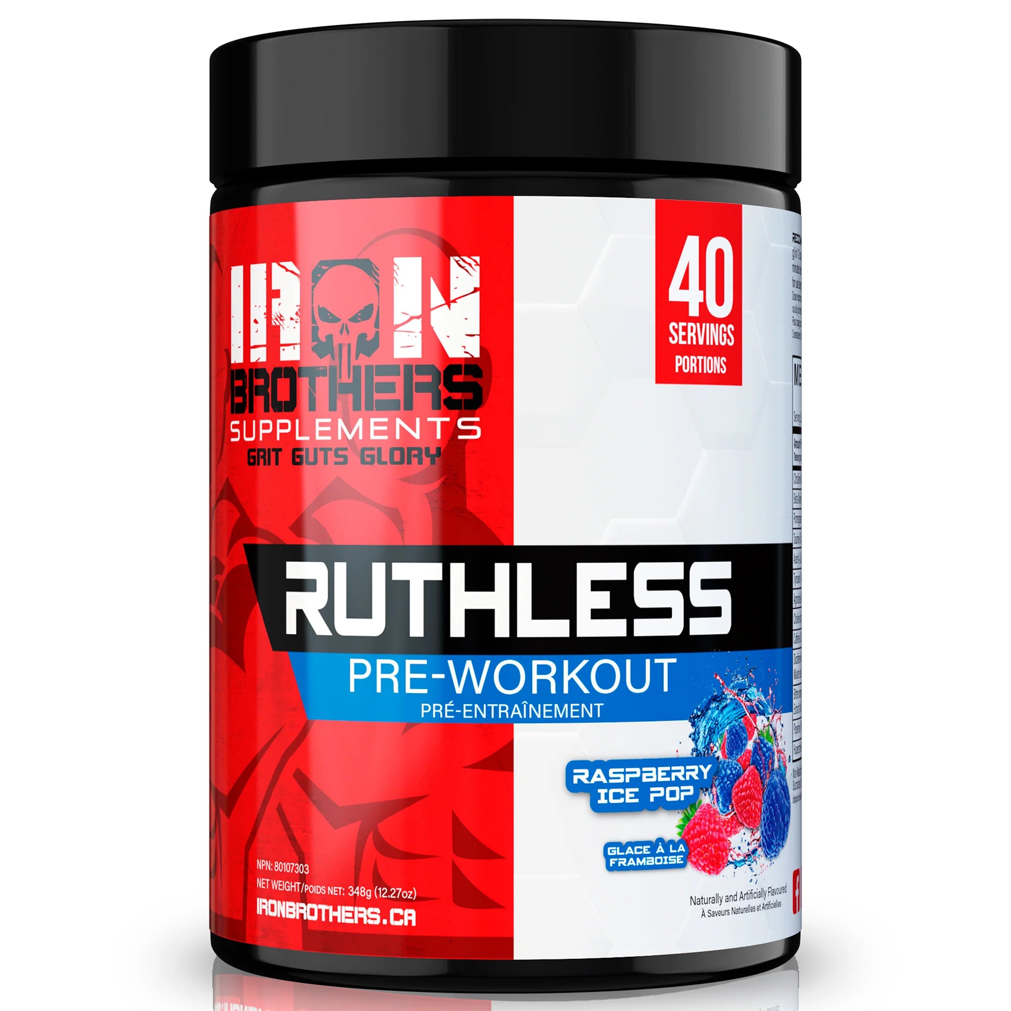 Iron Brothers Ruthless Pre-Workout (Raspberry Ice Pop)