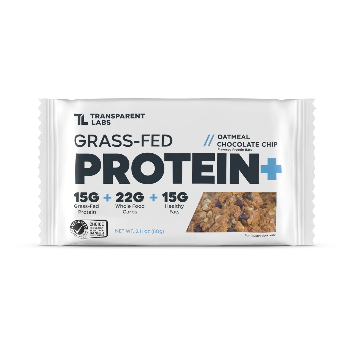 Transparent Labs Grass-Fed Protein+Bar (Oatmeal Chocolate Chip)