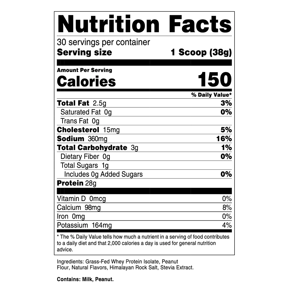 Transparent Labs 100% Grass-Fed Whey Protein Isolate 2lbs (Chocolate Peanut Butter)