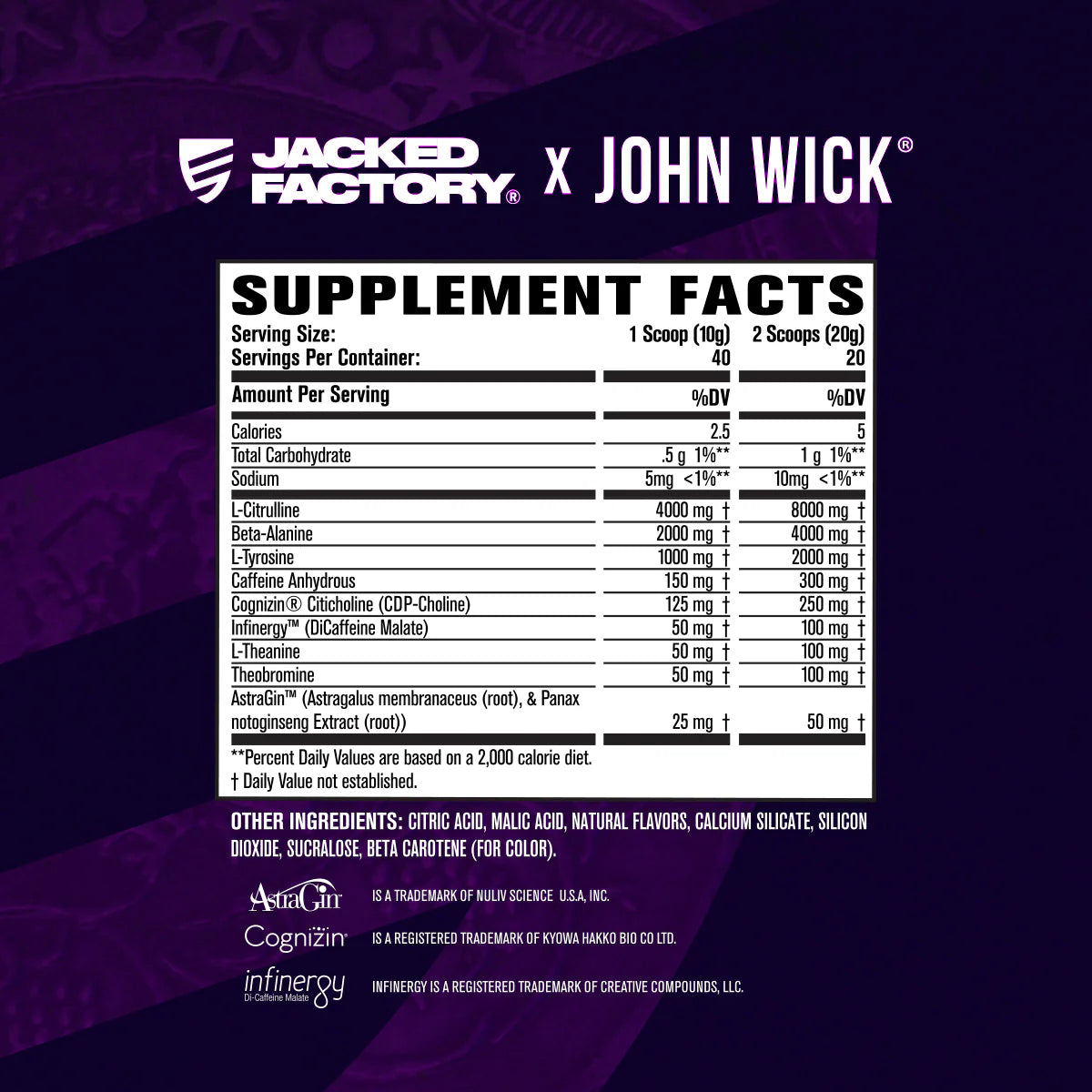 Jacked Factory X John Wick - Wick Mode Pre-Workout (Last Tropical Sunrise)