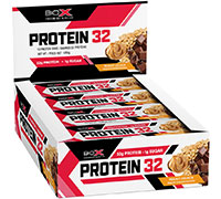 Load image into Gallery viewer, Box of BioX Protein 32 Bar Peanut Crunch