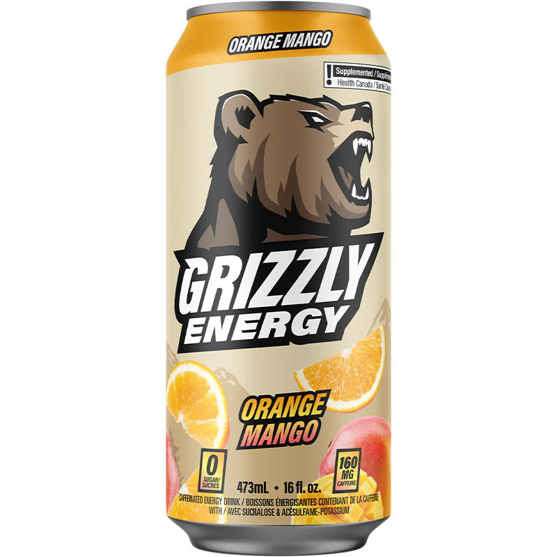 Grizzly Energy Drinks (Orange Mango)