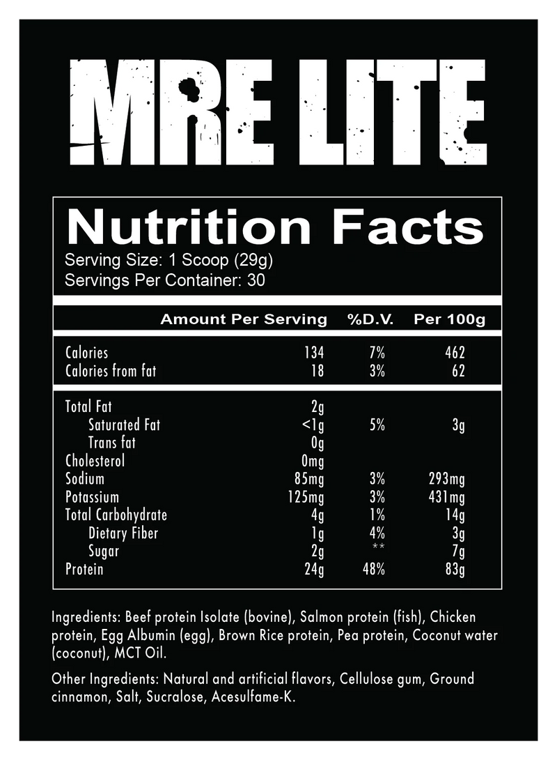 Load image into Gallery viewer, MRE Lite 1.92lbs 30 Servings (Cookies & Cream)