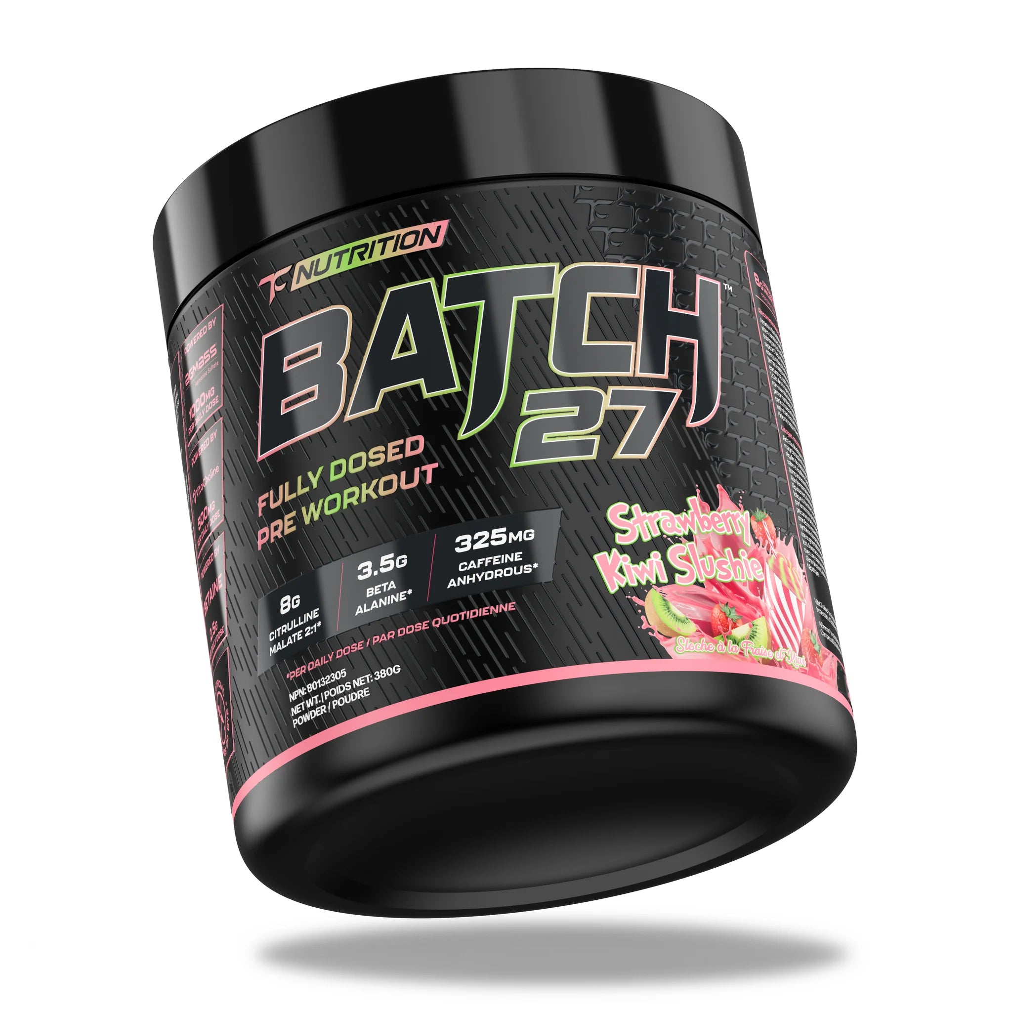 TC Nutrition Batch 27 Pre-Workout (Strawberry Kiwi Slushie)