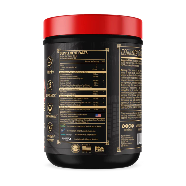 Ninja Swole Pump 25 Servings (Bomb Pop)