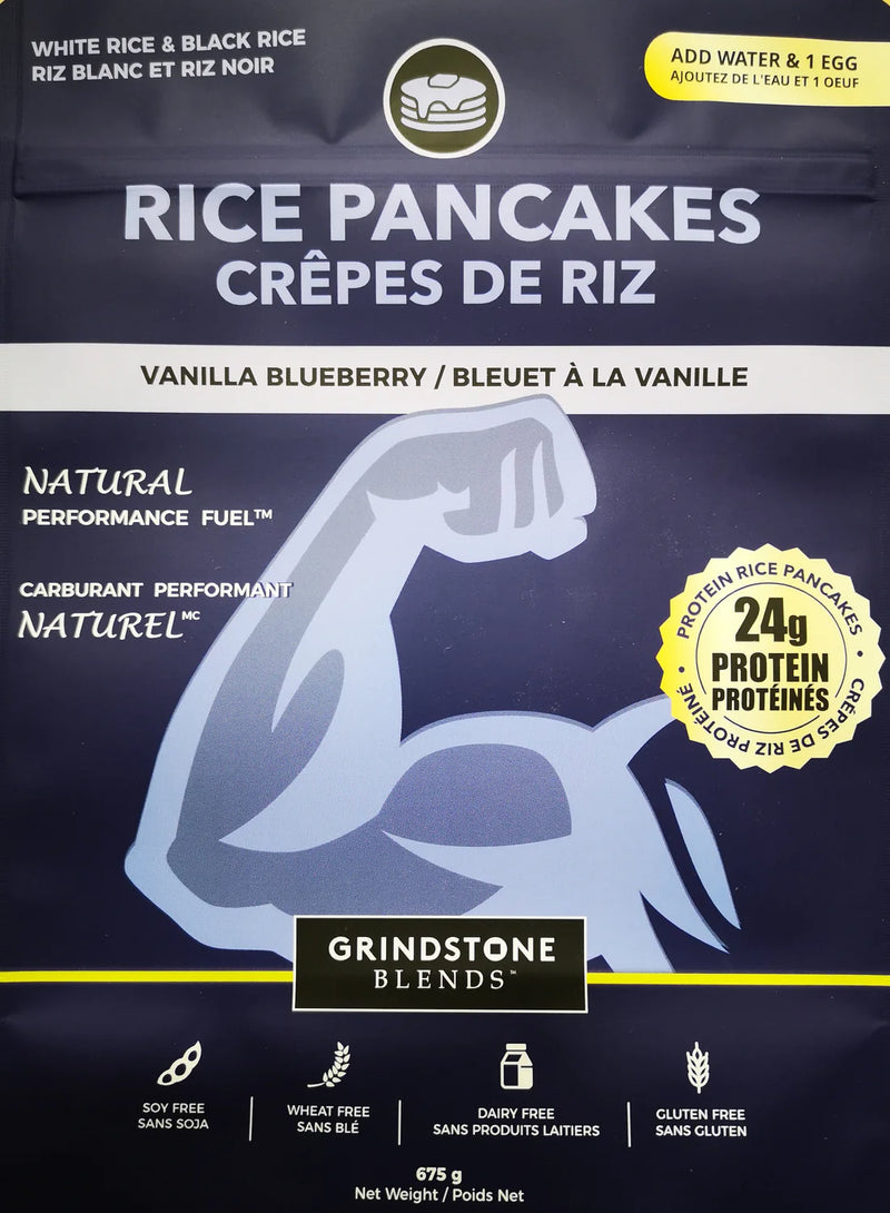Load image into Gallery viewer, Grindstone Blends Hot Cereal- Vanilla-blueberry Protein Pancakes