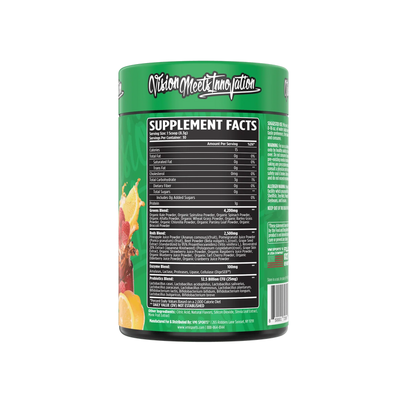 Load image into Gallery viewer, VMI All Natural Greens + Reds Superfoods 30 Servings (Strawberry Kiwi)