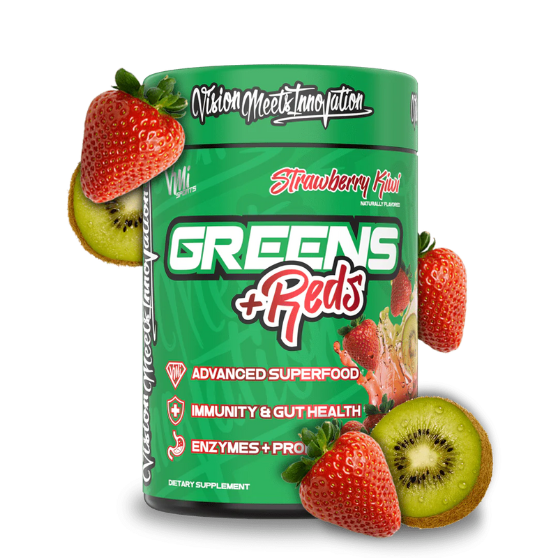 Load image into Gallery viewer, VMI All Natural Greens + Reds Superfoods 30 Servings (Strawberry Kiwi)
