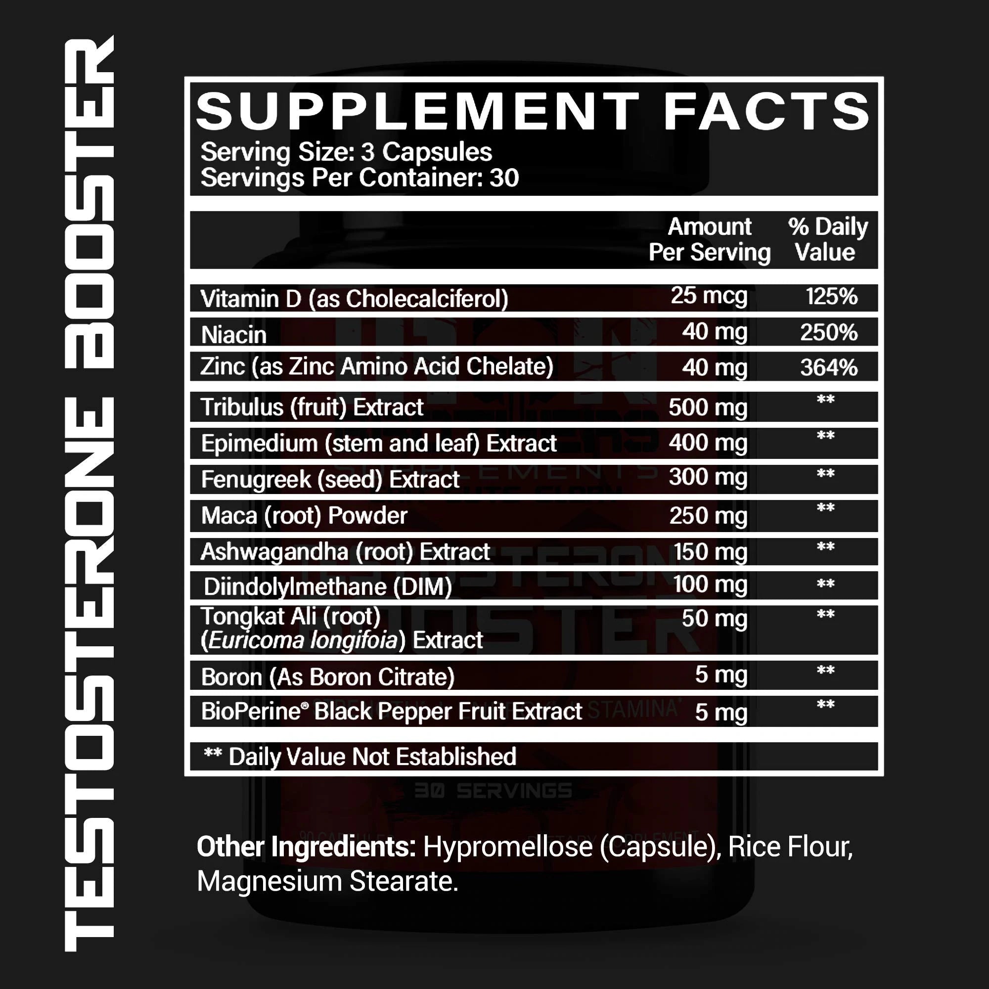 Iron Brothers Testosterone Booster (30 servings)
