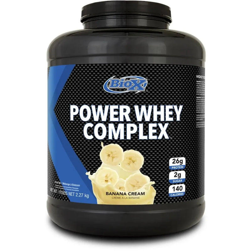 Load image into Gallery viewer, BioX Power Whey Complex Protein 2.27kg (Banana Cream)