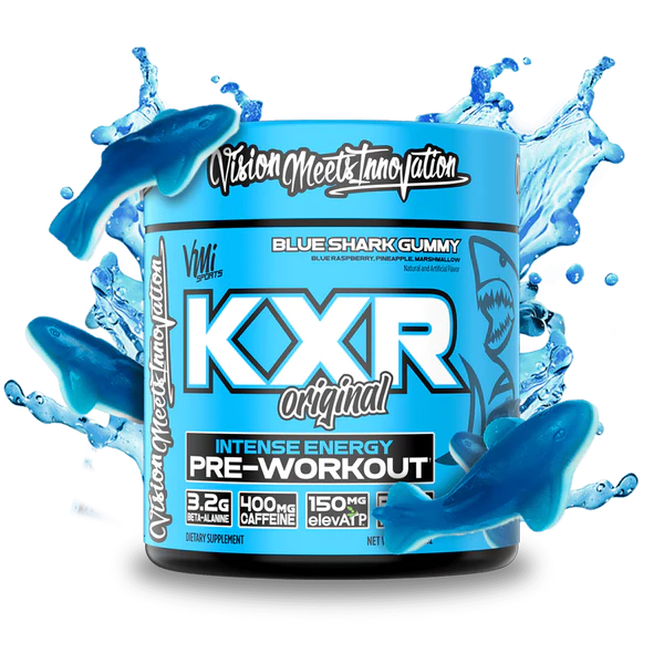VMI KXR Pre-Workout 30 Servings (Blue Shark Gummy)