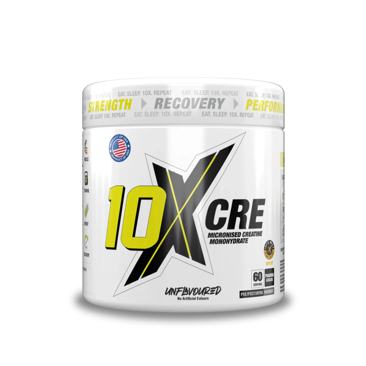 10X Athletic CRE (Creatine) 60 Servings