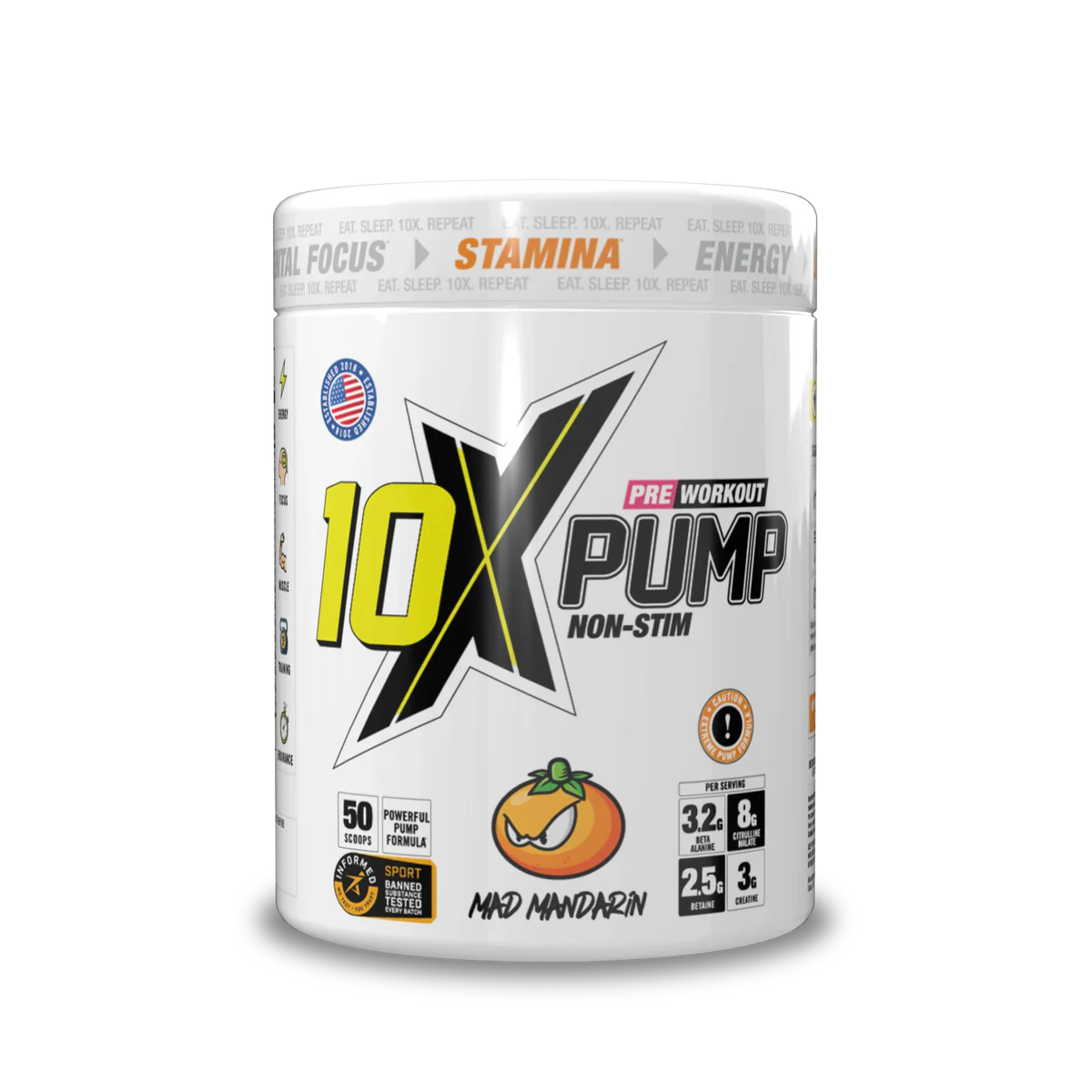 10X Athletic PUMP (Mad Mandarin)