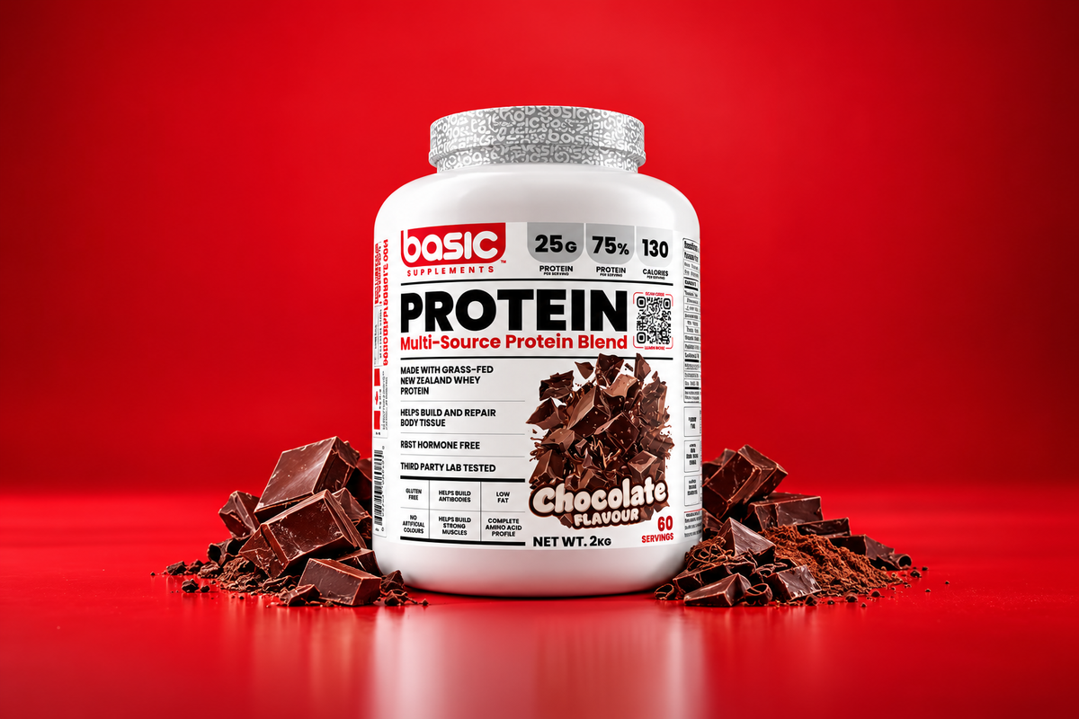 Basic Supplements New-Zealand Multi-Source Protein Blend (Chocolate)