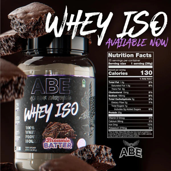 ABE Whey Iso Protein 2lbs (Brownie Batter)