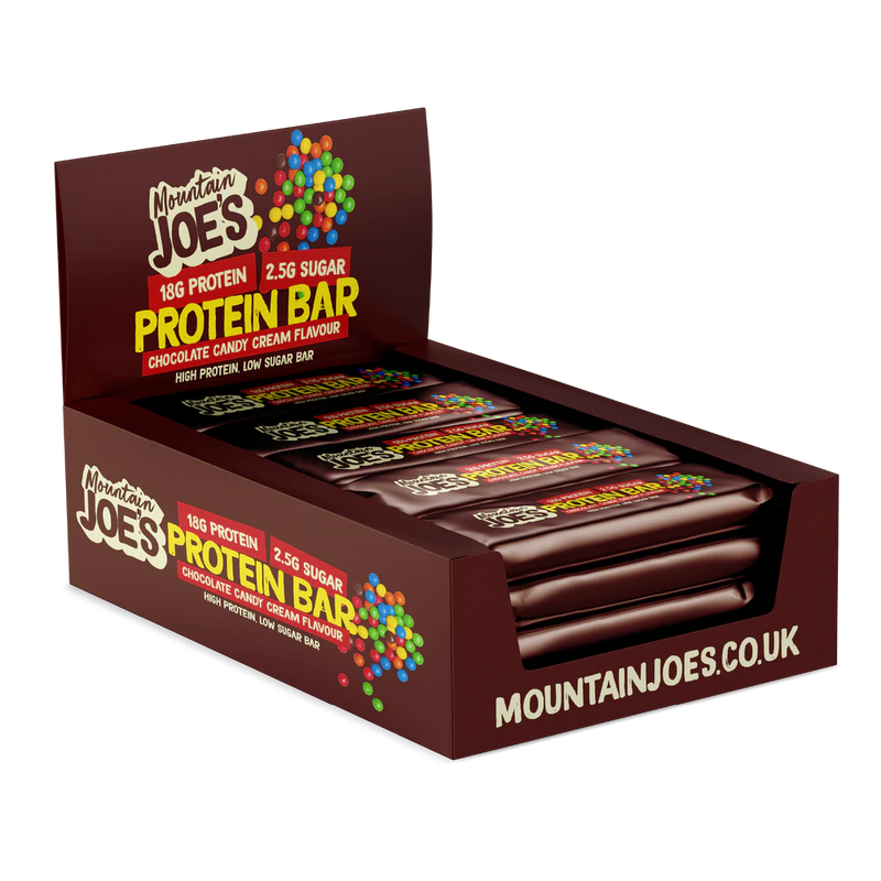 Load image into Gallery viewer, Box of Mountain Joe&#39;s Protein Bar (Chocolate Candy)
