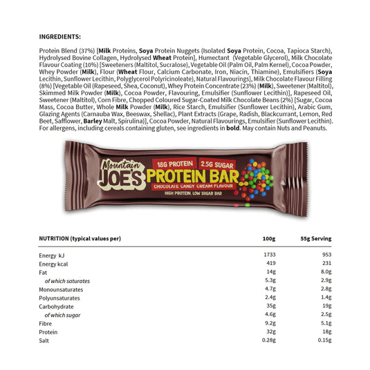 Box of Mountain Joe's Protein Bar (Chocolate Candy)