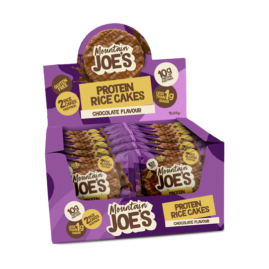 Box of Mountain Joe's Protein Rice Cakes (Chocolate)