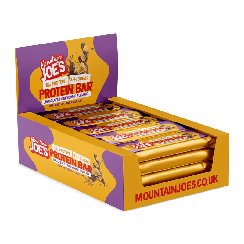 Load image into Gallery viewer, Box of Mountain Joe&#39;s Protein Bar (Chocolate Honeycomb)
