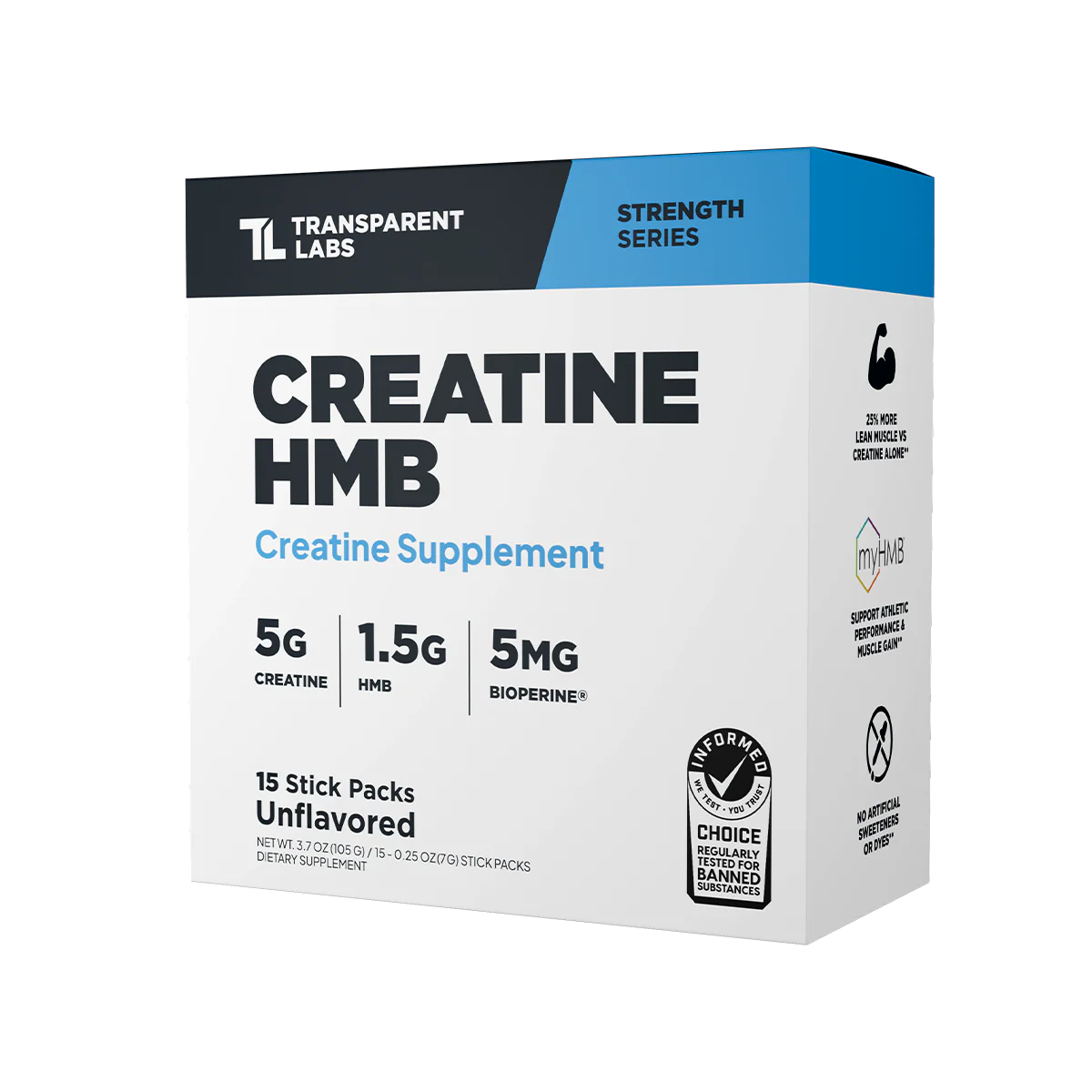 Transparent Labs Creatine HMB Stick Packs