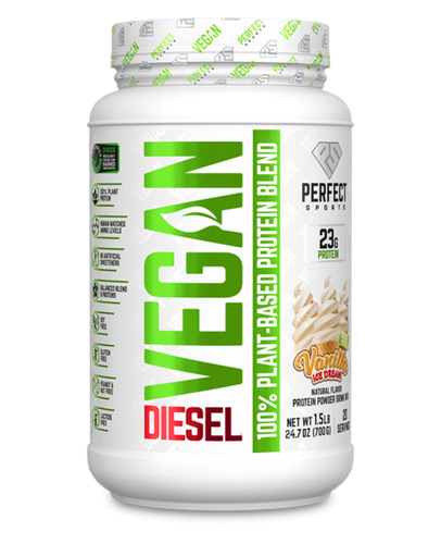 Perfect Sports DIESEL Vegan 100% Plant-Based Protein 1.5lbs (Vanilla Ice Dream)