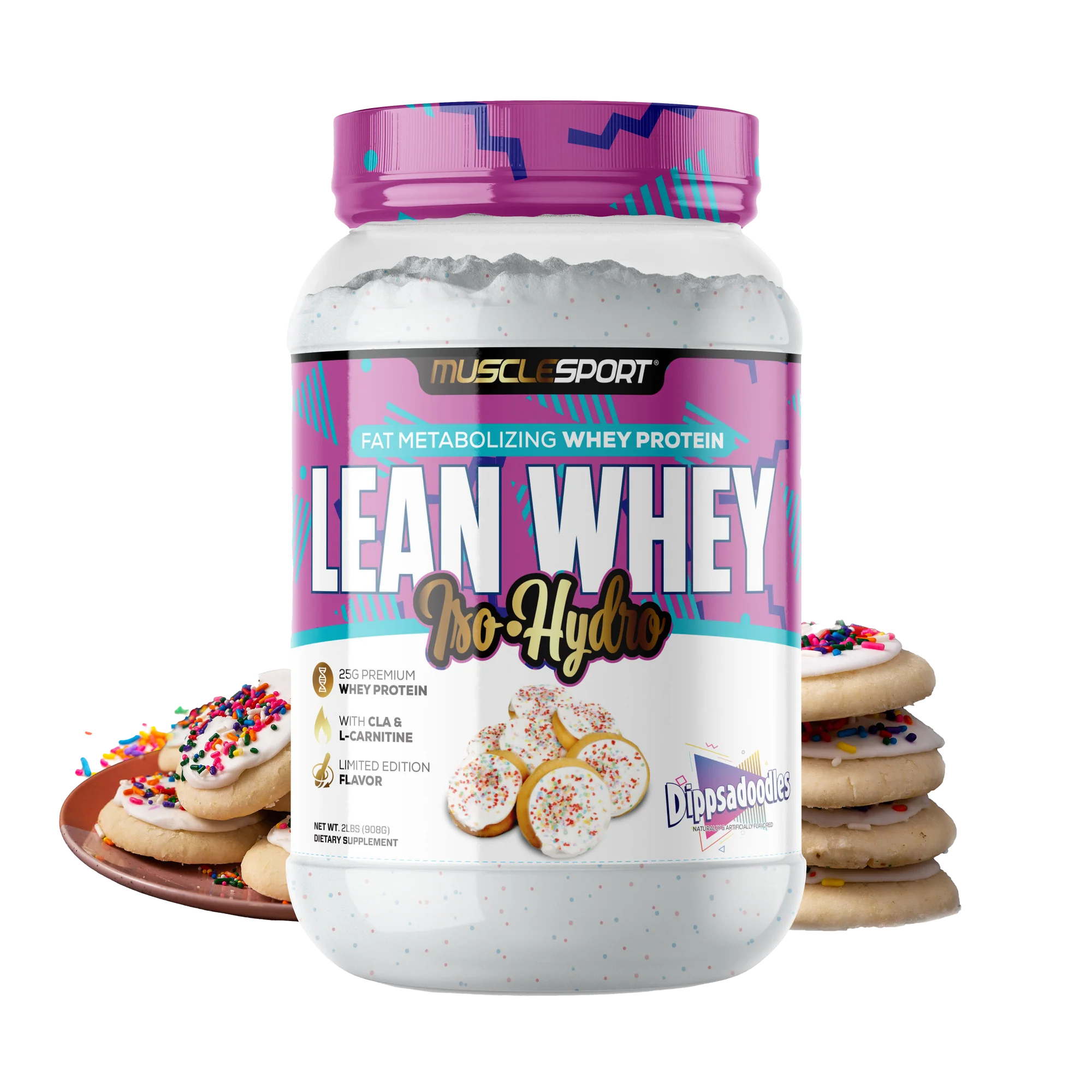 Muscle Sport Lean Whey Iso-Hydro 2lbs (Dippsadoodles)