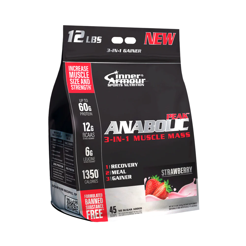 Inner Armour Anabolic Peak Weight Gainer 6lbs (Strawberry)