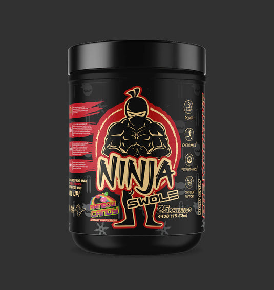 Ninja Swole Pump 25 Servings (Rainbow Candy)