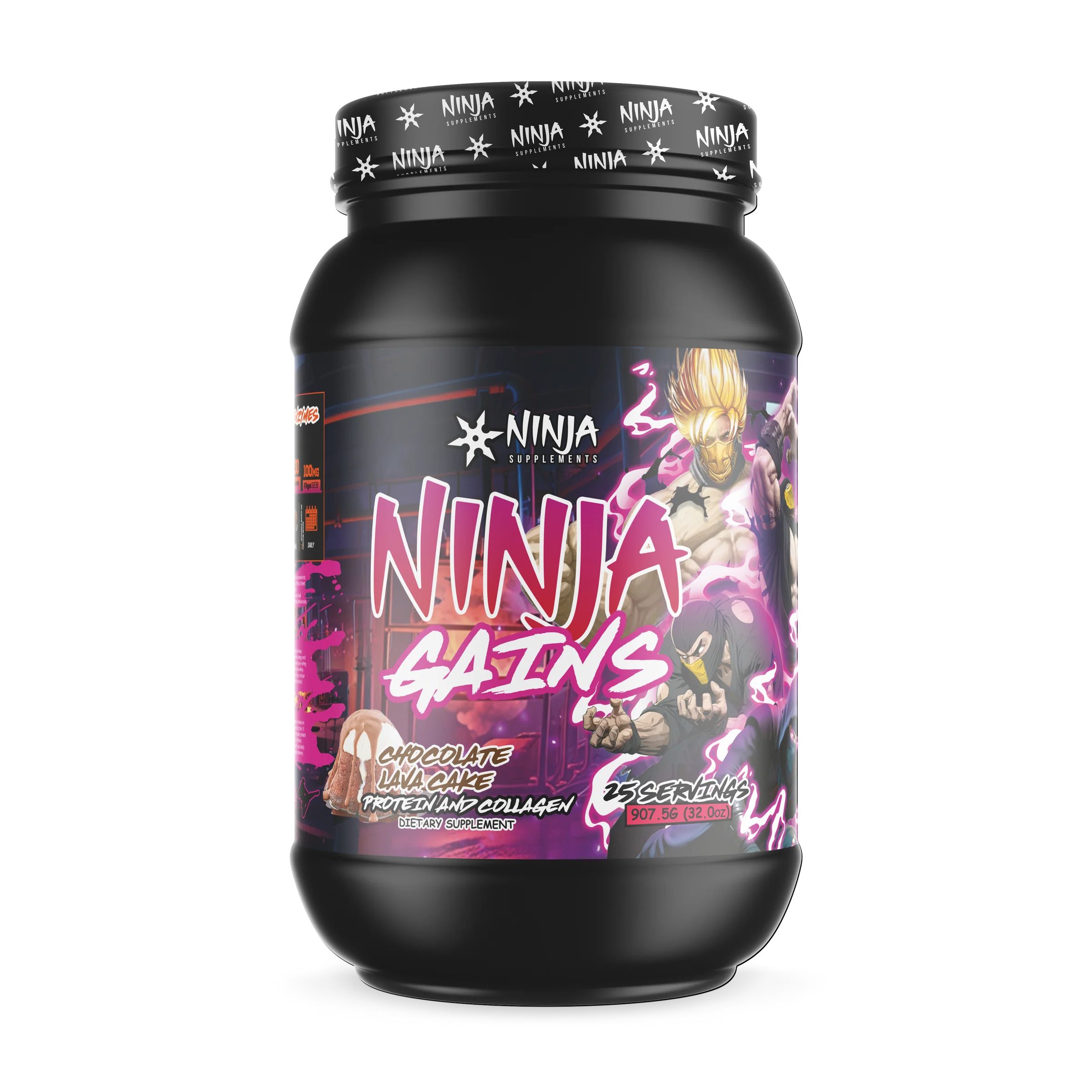 Ninja Gains Protein 25 Servings (Chocolate Lava Cake)