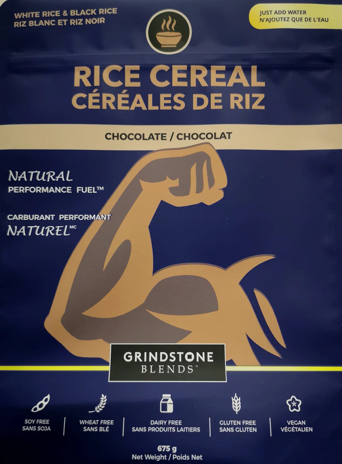Grindstone Blends Hot Cereal (Blended Black & White Rice Chocolate)