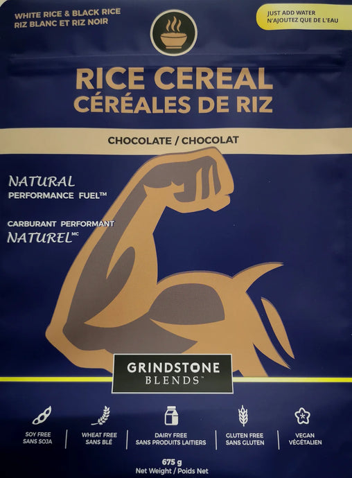 Grindstone Blends Hot Cereal- Blended Black & White Rice - CHOCOLATE