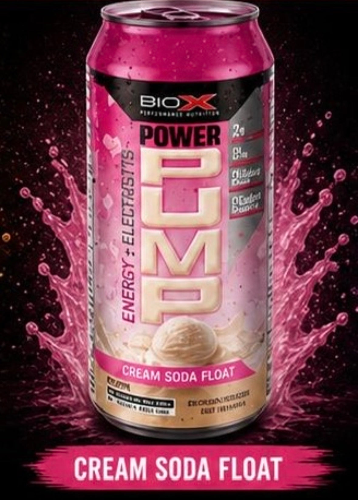 BioX Power Pump Energy+Electrolyte's (Cream Soda Float)