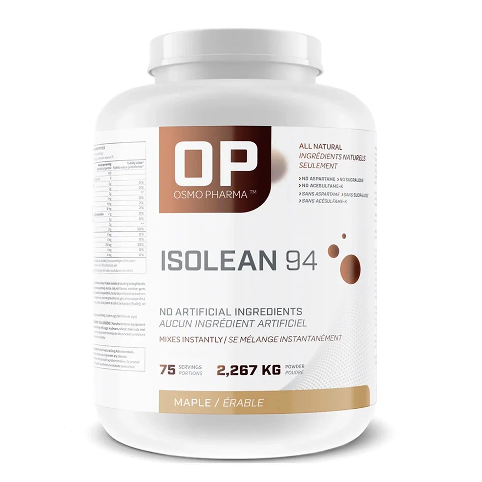 Osmo Pharma Isolean 94 5lbs 79 Servings (Maple)
