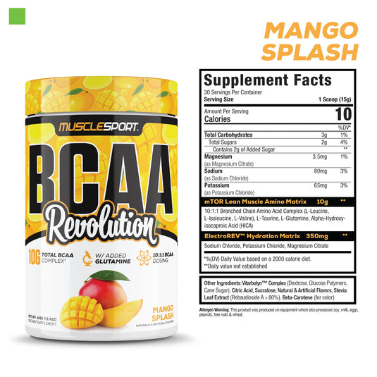 Muscle Sport BCAA Revolution (Mango Splash)