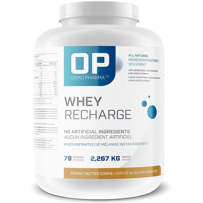 Osmo Pharma Whey Recharge 5lbs 79 Servings (Peanut Butter Cookie)